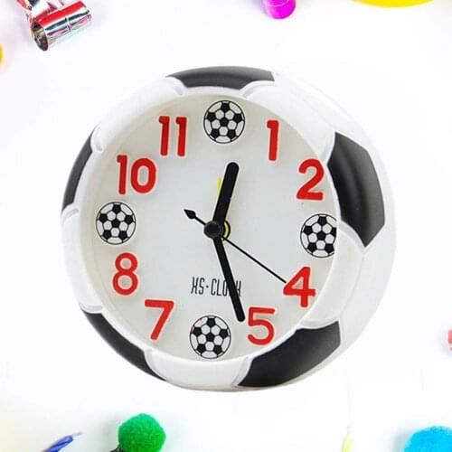 Bedside Soccer Alarm Clock Table Decorative Number Clock Electronic Decor Gift for Soccer Fans Bedroom Desk Office Decoration