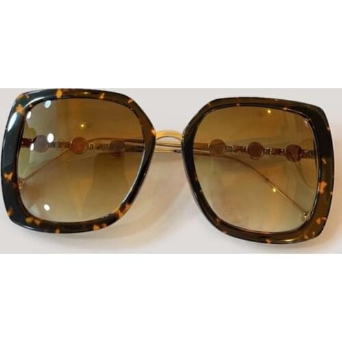 Luxury Square Sunglasses Women 2021 Brand Designer Big Frame Vintage Gradient Female Shades Oculos Feminino UV400