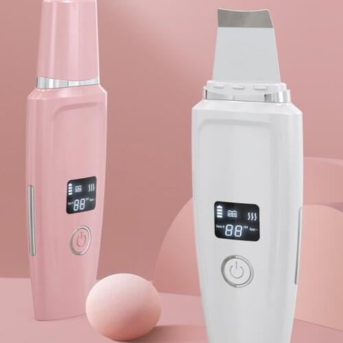 Ultrasonic Skin Scrubber Deep Cleansing Skin Peeling Exfoliating Dark Spots Facial Scraper EMS Lifter SPA Scraper Skin Cleanser