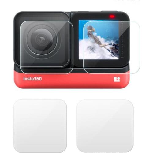 Tempered Glass Screen Protector Cover For Insta360 One R Twin edition Insta 360 4K Action Camera Lens LCD Screen Protection Film