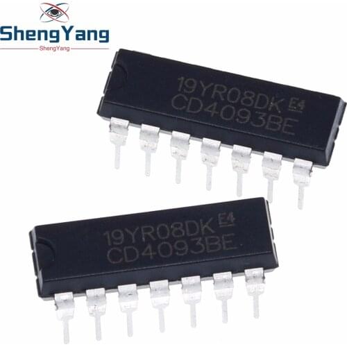 10PCS CD4093BE DIP14 CD4093 DIP 4093 DIP-14 4093BE new and original IC