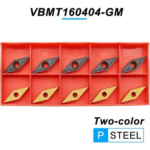 10PCS VBMT160404 GM PC4225 Carbide Insert High Quality CNC Lathe Tools Turning Tool VBMT 160404 Blade CNC Cutting Tool For Steel