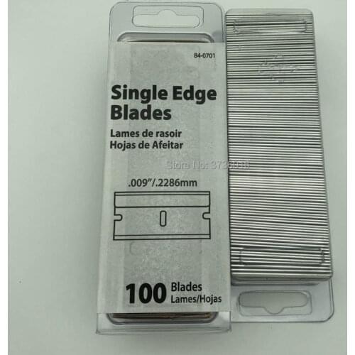 100pcs/box Single Edge Blades For Cell Phone Cleaning Mobile Phone Lcd Middle Frame Polarizer Film Glue Removing Repair