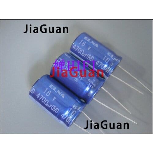 20pcs NEW ELNA RE3 16V4700UF 16X25MM audio electrolytic capacitor 4700uF/16V blue robe 4700UF 16V