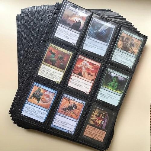 30 Pages/Lot 18/9 Pockets Board Game Trading Protector Ultra Pro Star Album Top/Side Loading Binder Pages Free Ship