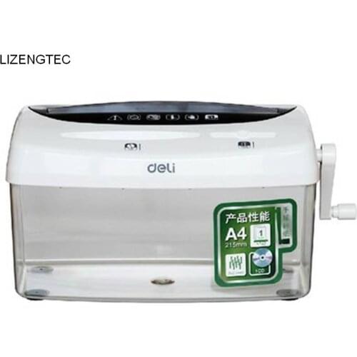 Free Shipping LIZENGTEC New Design A4 Mini Multi-functional Manual Paper & CD & Credit card Shredder
