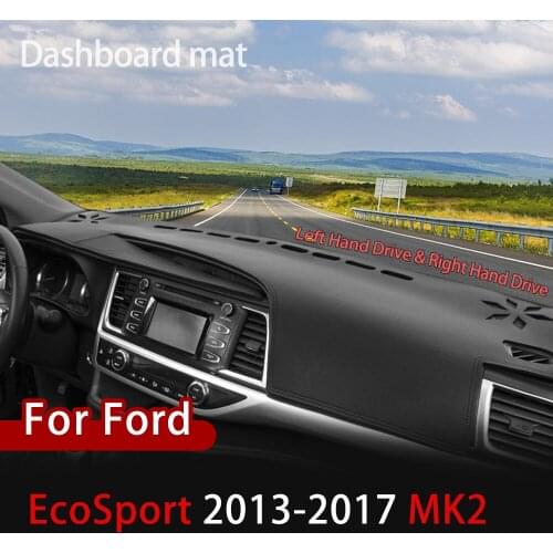 For Ford EcoSport MK2 2013-2017 Anti-Slip Mat Dashboard Cover Pad Sunshade Dashmat Protect Carpet Anti-UV Dash Accessorie