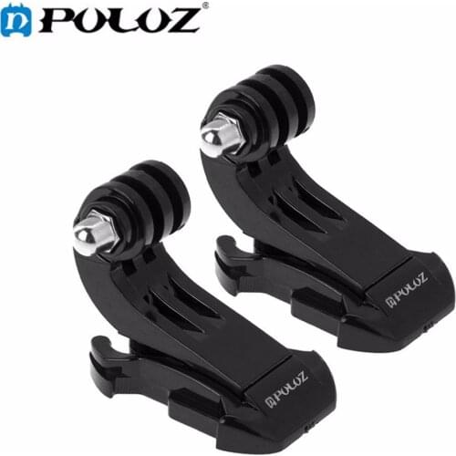 For GoPro Accessories 2PCs/ Pack Vertical Surface J-Hook Buckle Mount Set for GoPro NEW HERO/HERO6/5/4/3/Xiaoyi/DJI OSMO Action