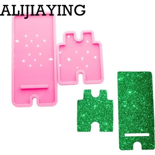 DY0319 Super Glossy Phone stand Resin Silicone Mold Epoxy Craft Molds DIY Not sticky Resin Crafting Mould
