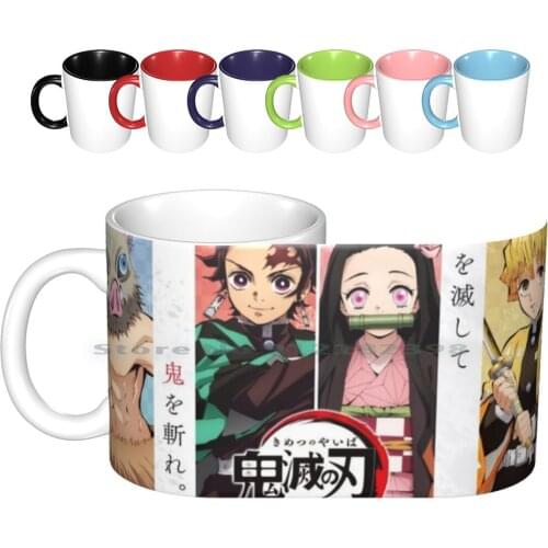 Kimetsu No Yaiba / Demon Ceramic Mugs Coffee Cups Milk Tea Mug Kimetsu No Yaiba Demon Tanjiro Manga Shonen Wallpaper Japan