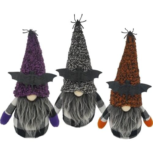 Cute 3PCS Halloween New Fashion Faceless Doll Gnome Decoration Stereo Style Small Doll Home Decoration Party Accessories