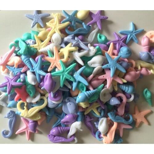 Fashion acrylic beads-scrapbook embellishments-resin collection-Sea set resin beads