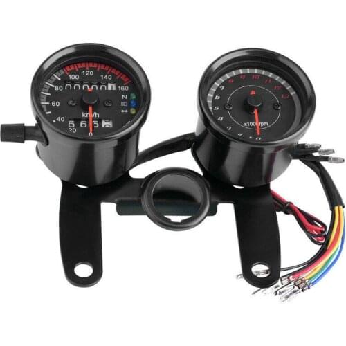 Motorcycle Odometer Speedometer For Honda Cafe Racer Motorcycle Odometer Speedmeter Tachometer LED Speed Meter