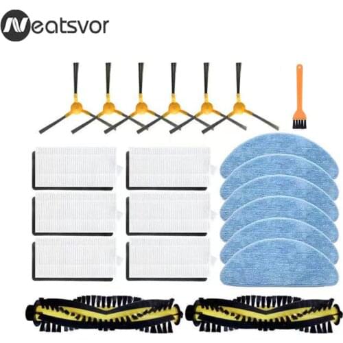 Neatsvor X500 X600 Robot Vacuum Cleaner Main Brush Side Brush HEPA Filter Mop Cloths Replacement Accessories Parts
