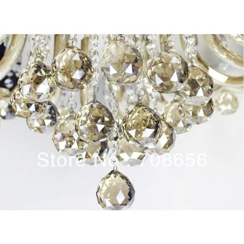 102pcs 30MM CHAMPAGNE GLASS CRYSTAL BALL CHANDELIER PRISM PENDANT