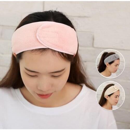 Adjustable Makeup Toweling Hair Wrap Hairand Soft Spa Bath Shower Make Up Fashion Women Wash Face Cosmetic Headband Gift