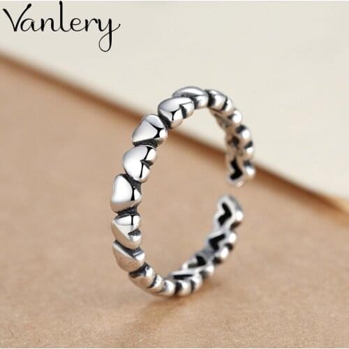 Luxury Brand Love Hearts Rings For Women Wedding Statement Jewelry Valentines Gifts Lover Finger Ring