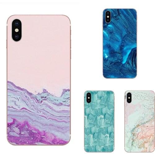 Pink Green Marble Agate Texture Print For Sony Xperia Z Z1 Z2 Z3 Z4 Z5 compact Mini M2 M4 M5 T3 E3 E5 XA XA1 XZ Premium