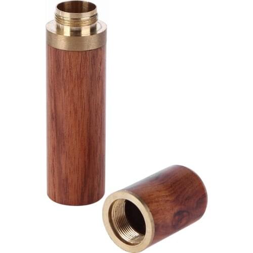 Hand Sewing Needles Storage Tube DIY Wooden Box Leather Knitting Tools Needle Sandalwood needle holder Storage Tools New