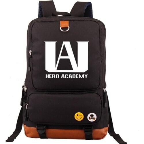 Boku No My Hero Academia Backpack Student School Shoulder Bag Satchel Laptop Rucksack Knapsack Teenager Travel Outdoor Gift