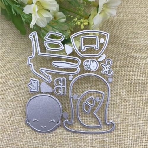 Build up girl Metal Cutting Dies Stencils Scrapbooking Decorative Embossing Folder Carbon Steel Paper Card DIY Die Cuts