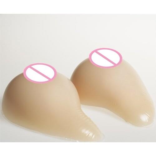 Sexy Realistic Artificial Boobs Classic-Curved 1600g/pair Silicone Boobs Mastectomy Crossdresser Shemale Breast Form Enhancer