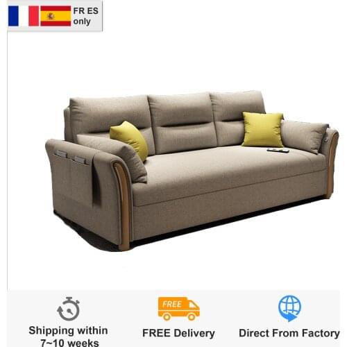Storage Living Room Nordic Folding Sofa Bed Dual-Use Small-Sized Sit Or Lie Retractable Simple Sofa
