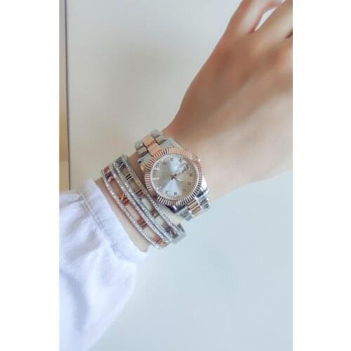Custom Box Steel Women Wrist watch