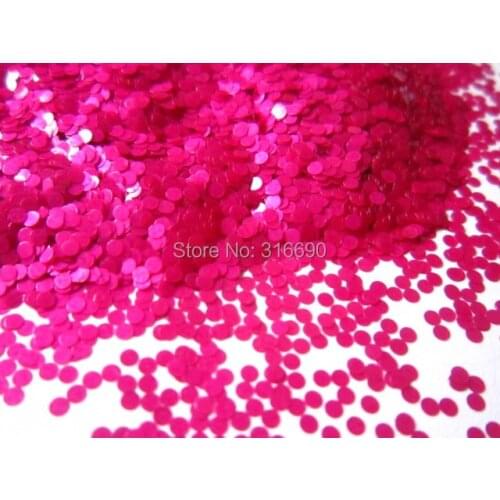 Solvent Resistant Glitter Pink Dots 1mm Glitter Circles Medium Glitter Frankening Nail Polish Supply