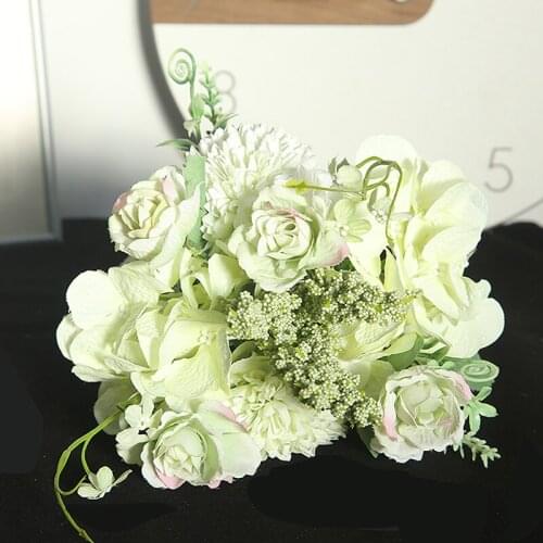 DIY wreath gift box Artificial Flowers INS Style Hydrangea Wedding Bouquet for Home Decoration Wedding Wall scrapbook craft