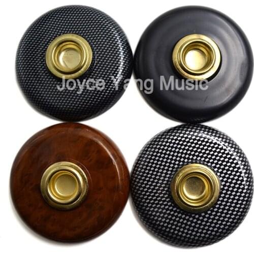 Cello Lip Pad Black Round Carbon Wood Color Fiber Copper Inner Core Cello End Pin Holder Non-Slip Rubber Pad Stopper