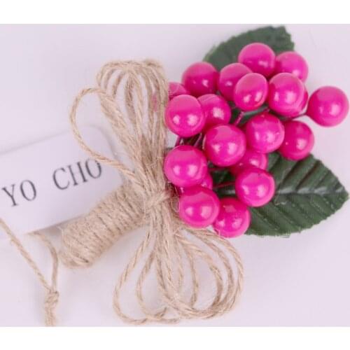 YO CHO Beautiful Pearl Corsages For Home Garden Wedding Decor Plastic Pearl Pink Bouquet Artificial Flowers DIY Craft Supplies