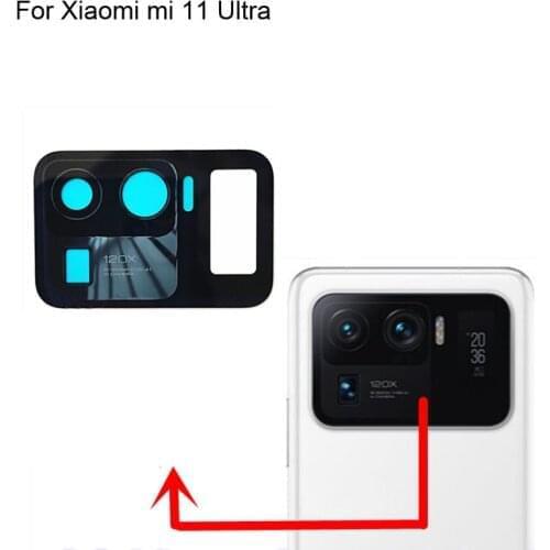 High quality For Xiaomi mi 11 Ultra Back Rear Camera Glass Lens test good For Xiaomi mi11 Ultra Replacement Parts