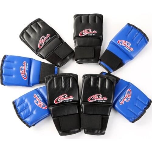 Zhuoao Open Fingers Cheap Adult MMA Muay Thai Gloves Sparring Fighting Punching Mitts Boxing Grappling Bag Punch Gear 2018 DEO