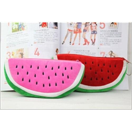 100 pcs Big volume watermelon school kids pen pencil bag case gift Pendant cosmetics purse wallet holder pouch school supplies