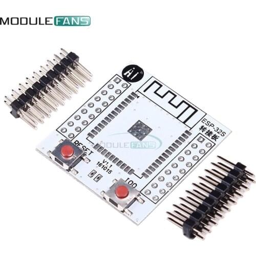 2PCS ESP32 ESP32S Wireless WIFI Bluetooth Module For Arduino Adapter Board Pinboard Convertor Module ESP-32 ESP-32S