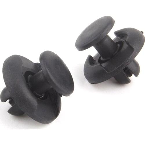 50pcs Black Nylon Liner Push Type Rivet Retainer Fender 53879-60010 Clips For Toyota Land Cruiser RAV4 2000-2010