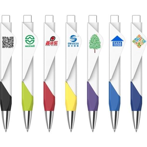 500 pcs/lot big square QR code engraving logo promotional pen
