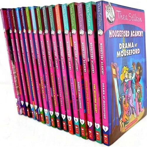 16 Books female Geronimo Stilton Thea Stilton Mouseford Academy Literary Novel Picture Book Kids English Comic Story Age 7-12