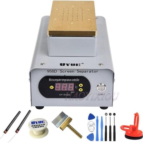 UYUE 958D Built-in Two Big Pumps Newest 7 Inch Vacuum LCD Separator Machine for iPhone X LCD Screen Separation