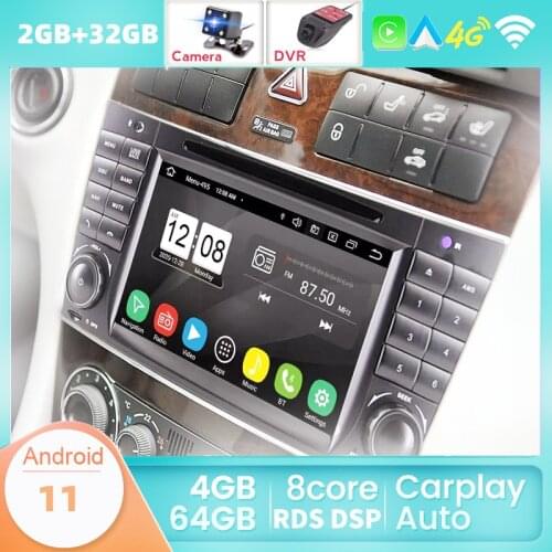 Car DVD Player For Mercedes-Benz W203 W209 W169 W219 A-Class A160 C-Clas C200 CLK200 CLK350 Radio Navigation GPS DVD DSP 4 CORE
