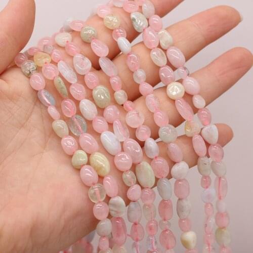 Natural Agates Stone Beads Oval Shape Morgan Stone Loose Beads fit Making DIY Jewerly Bracelet Necklace Accessories Gift 6-8mm