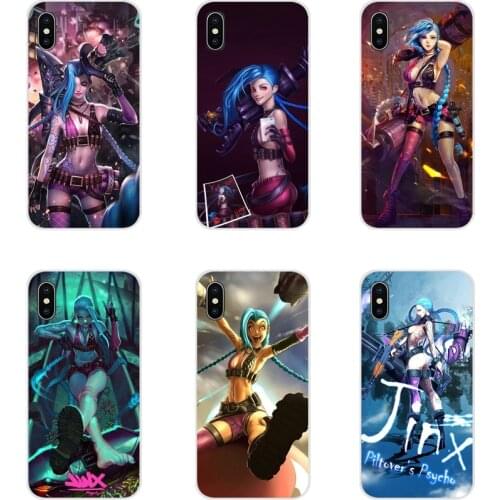 For Huawei G7 G8 P7 P8 P9 P10 P20 P30 Lite Mini Pro P Smart Plus 2017 2018 2019 League Legends lol Jinx Zed Transparent TPU Case