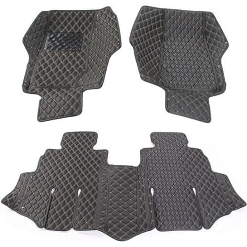 For Jeep Wrangler 2007-2017 2/4 Doors PU Leather Special Car Floor Mats Custom Accessories Car Styling Carpet Cover