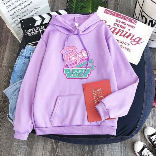 South Side Korean Harajuku student Sweatshirt Hoodies River Valley Town Pub Riverdale Retro print pattern fleece top hoody
