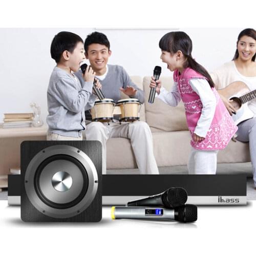 IBASS 61K Bluetooth Soundbar Microphone Surround sound home theater 6 unit integrated Bluetooth Speaker Only soundbar