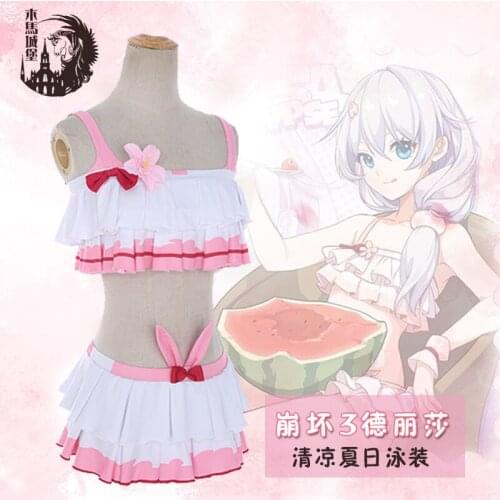 Hot Game Honkai Impact 3rd Theresa Apocalypse Cosplay Costumes Summer Everyday Sexy Swimsuits/Bikini S-XL Quality Goods