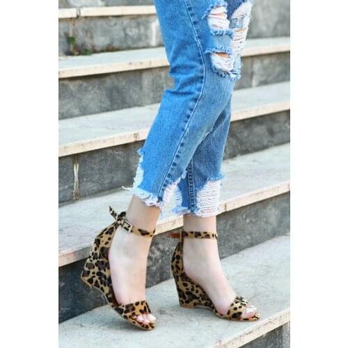 Leopard Women 'S Wedges Shoes
