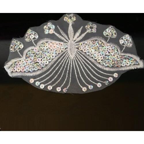 2pc/lot DIY fashion flower lace appliques Patches for clothing Embroidery lace patches for bags decorative parches applique