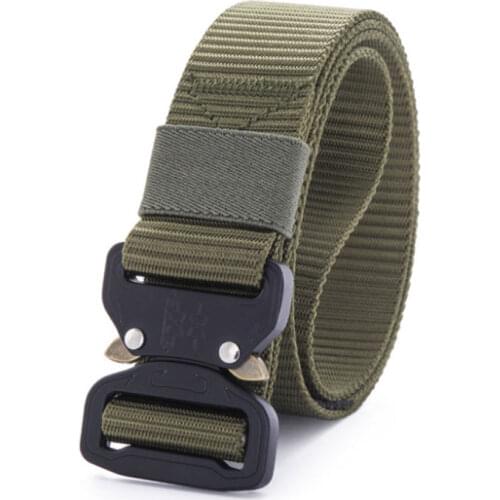 Mens Zinc Alloy Pluggable Buckle Training Tactical Ceinture Comfortable Nylon Quality Male Belt Outdoor Hunting Sports